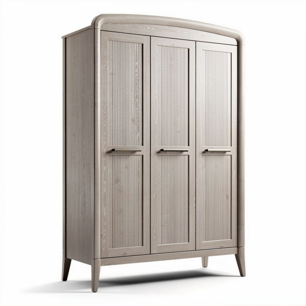 Armoire en bois avec portes en lattes dimensions 150 x 80 x 200cm