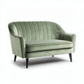 Canapé en velours vert 150 x 80 x 75cm pour salon moderne