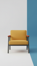 Fauteuil Métro en tissu texturé